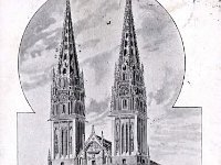 Katedrala 1900. godine. Razglednica prvostolnice